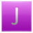 Letter J pink Icon